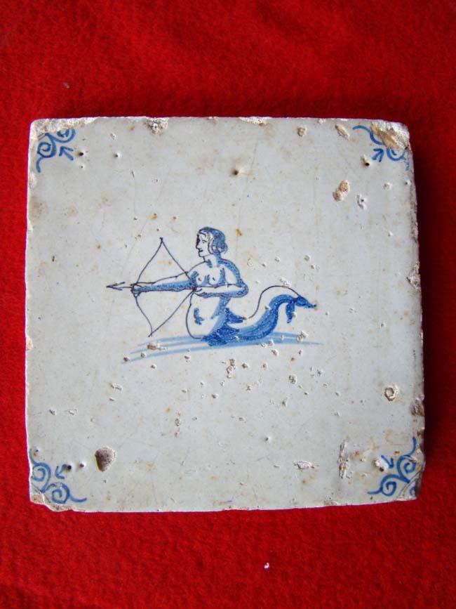 A 17th century Dutch Delft tile circa 1650 — image 2